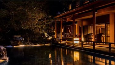天城湯ケ島にある温泉旅館「嵯峨沢館」で100％で源泉かけ流しを愉しむ